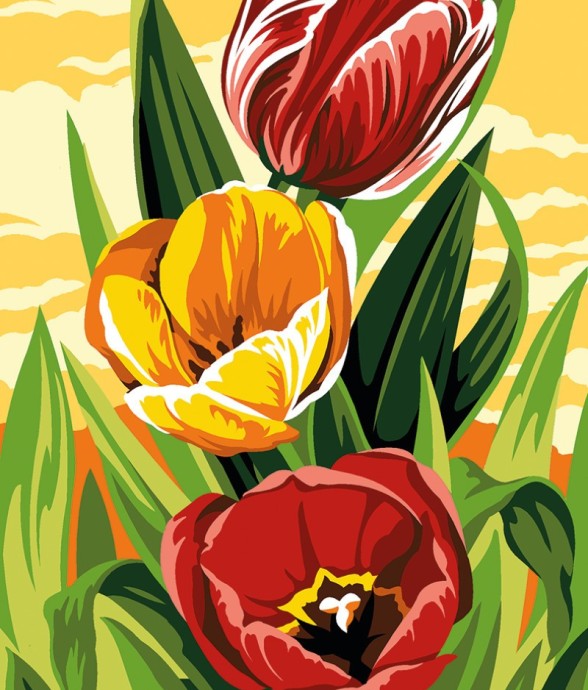 Canevas SEG Tulipes 60 x 40 cm