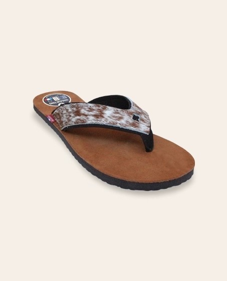 Tongs Mixtes Cuir MEUH Sable