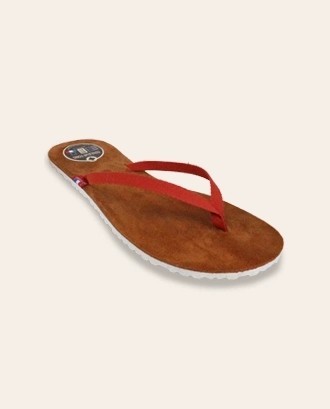 Tongs Cuir PLUME Safran