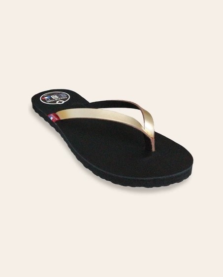 Tongs Cuir DIVA Or