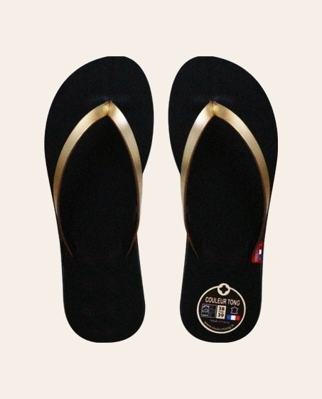Tongs Cuir DIVA Or