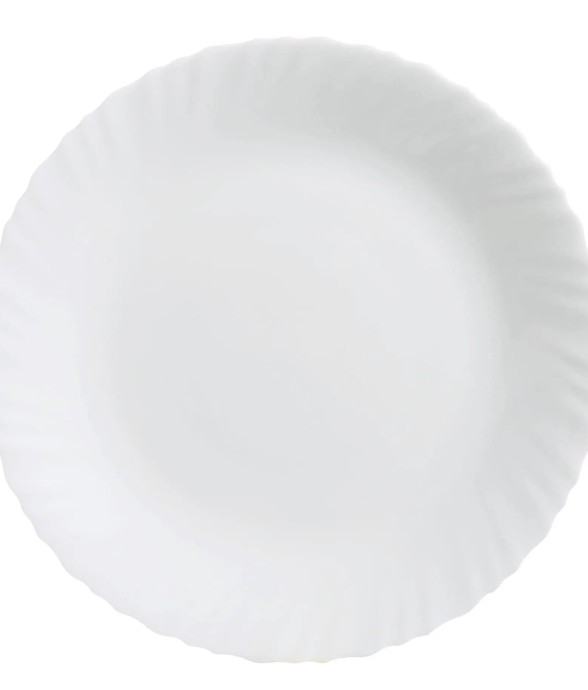 6 assiettes blanches 25 cm...