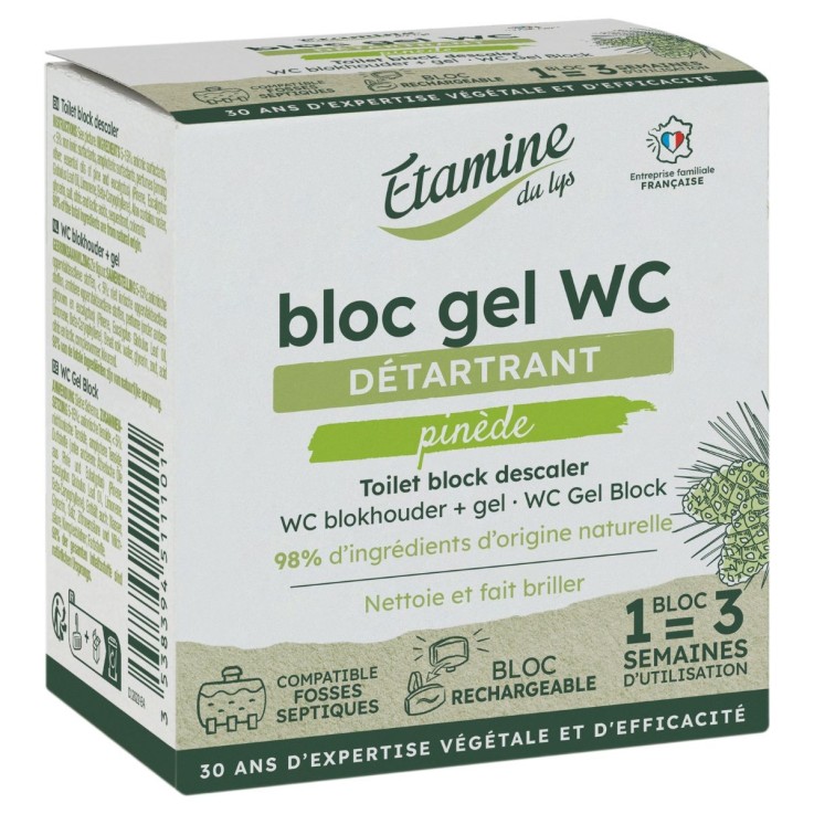 Bloc gel WC détartrant - Pinède (50ml)