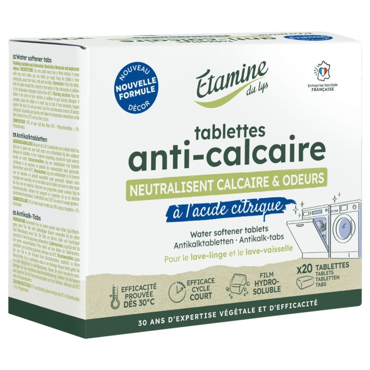 Tablettes anti-calcaire (x20)