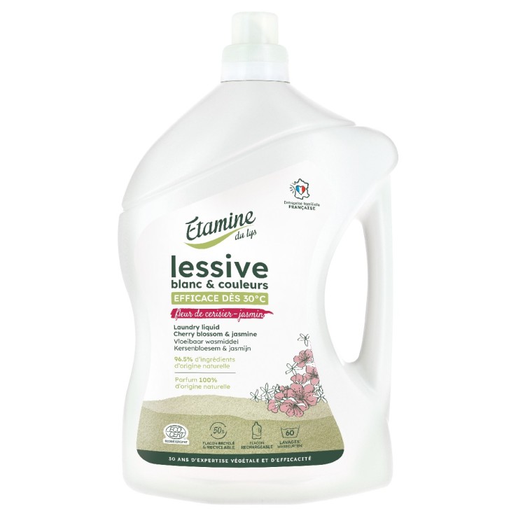 Lessive liquide blanc & couleurs - Fleur de cerisier & jasmin (3L)