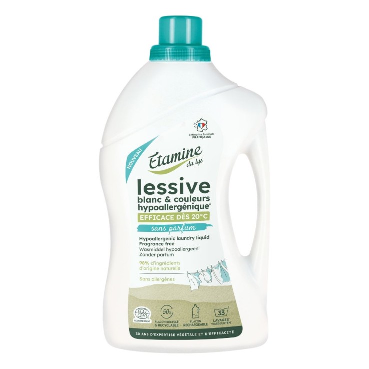 Lessive liquide hypoallergénique sans parfum (1L)