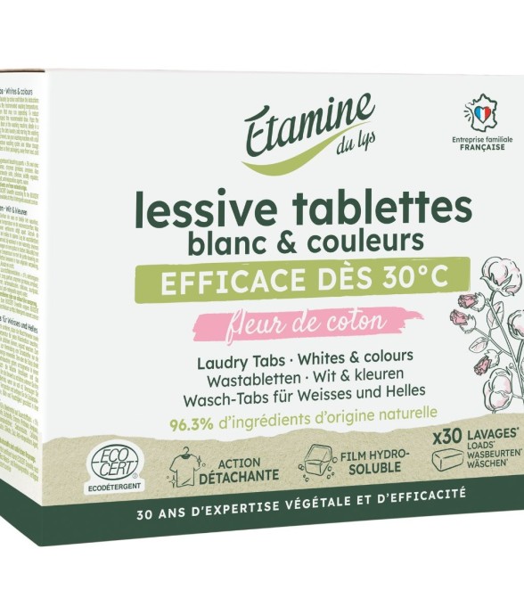 Lessive tablettes blanc &...