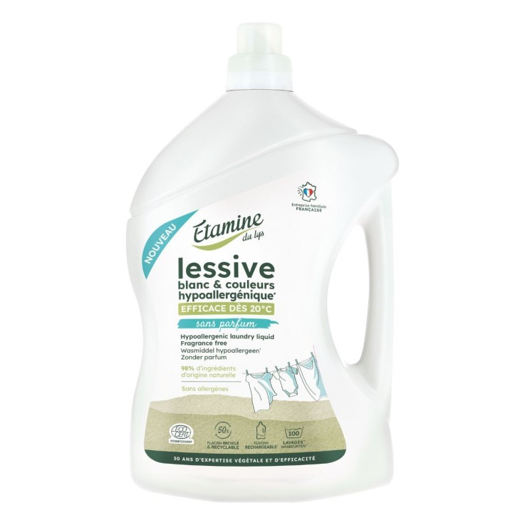 Lessive liquide hypoallergénique sans parfum (3L)