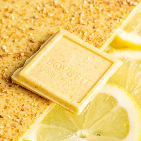 Tablette bio Citron canon - Chocolat blanc et éclats de citron - Tablette de 80g