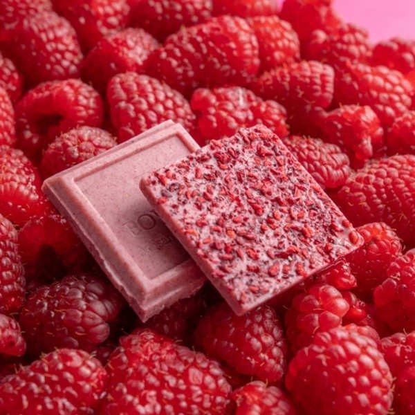 Tablette bio Framboise d'amour - Chocolat blanc et éclats de framboise - Tablette de 80g