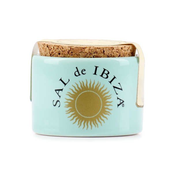 Mini pot céramique de fleur de sel d'Ibiza - Pot céramique de 28g