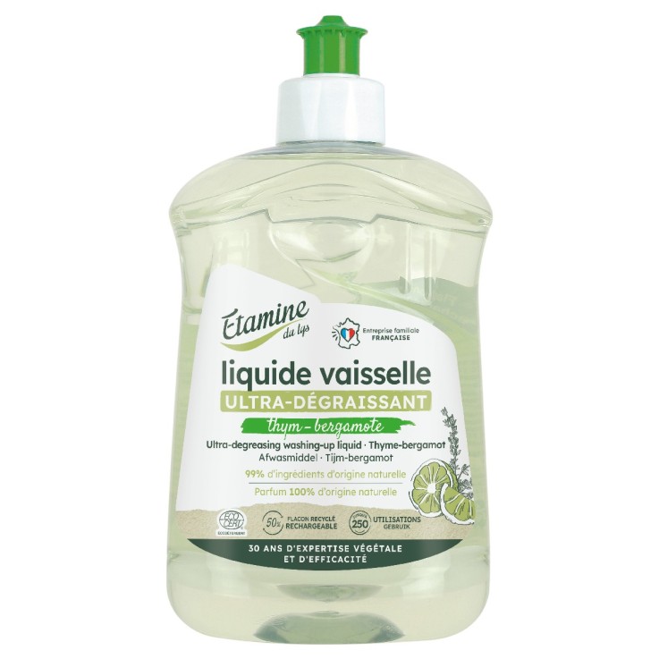 Liquide vaisselle thym & bergamote (500ml)