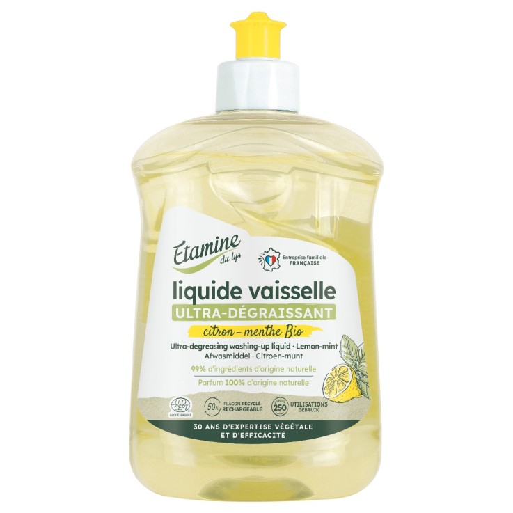 Liquide vaisselle citron-menthe (500ml)