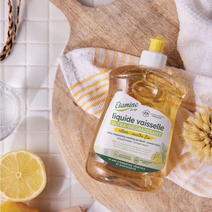 Liquide vaisselle citron-menthe (500ml)
