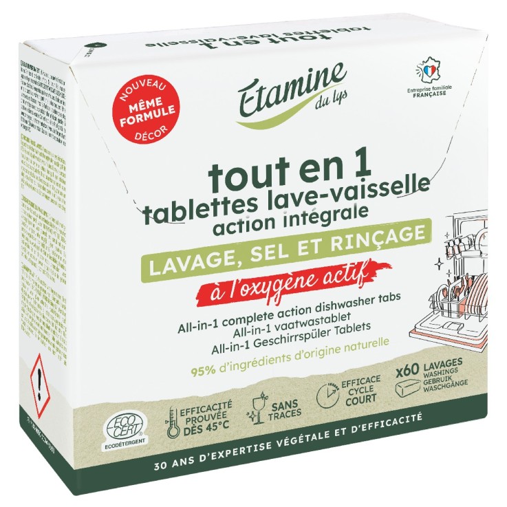Tablettes lave-vaisselle tout en 1 (x60)