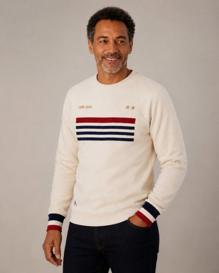 Sweatshirt Didier écru Coton Bio