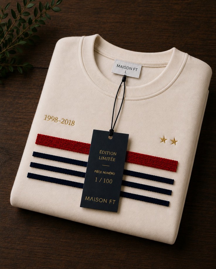 Sweatshirt Didier écru Coton Bio