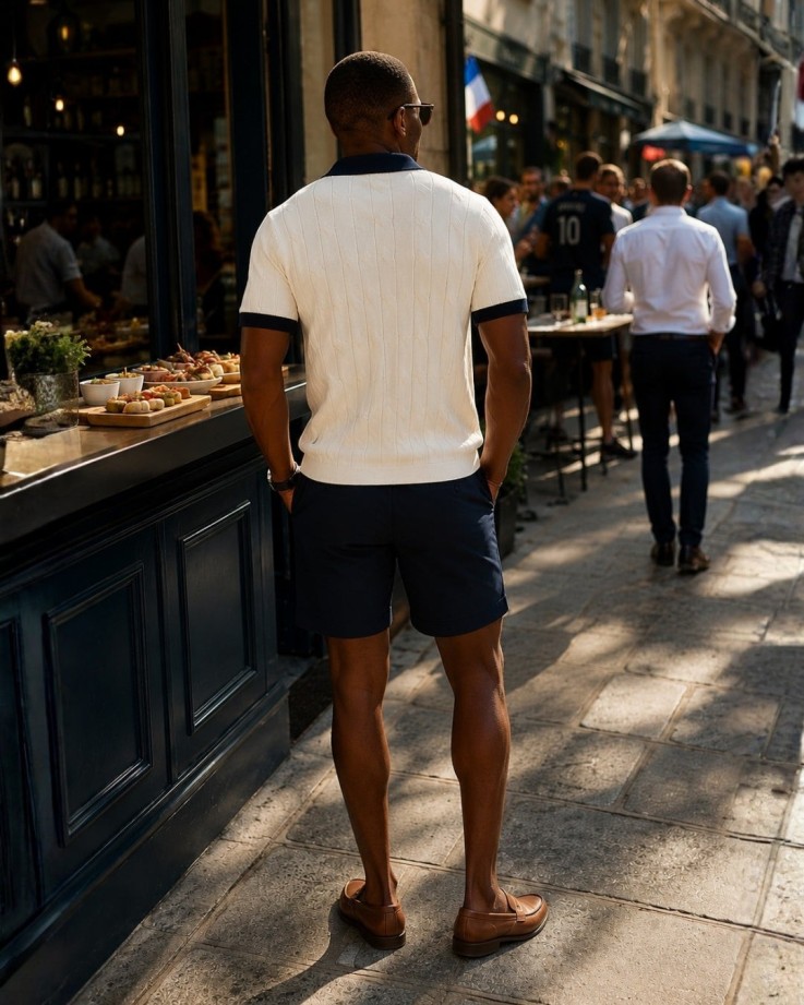 Polo tricot Marcel écru Coton Bio