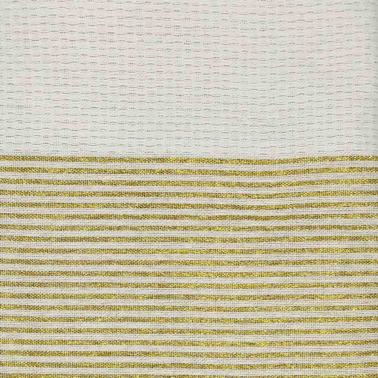 Fouta serviette plage nid d'abeille coton recyclé 1x2 m Seychelles