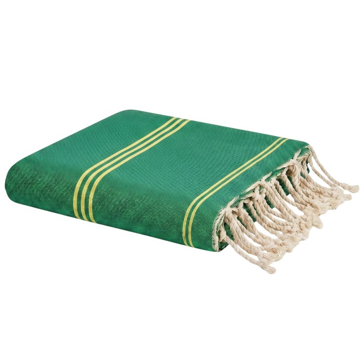 Fouta serviette plage anti sable coton recyclé 1x2 m Mykonos