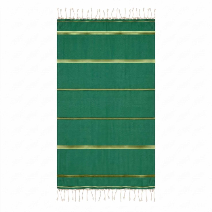 Fouta serviette plage anti sable coton recyclé 1x2 m Mykonos