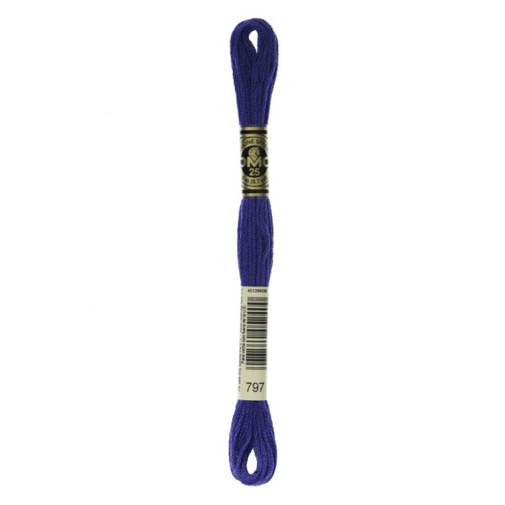 Fil Mouliné DMC Gold Concept 8M Col. 797 Broderie et Point de Croix