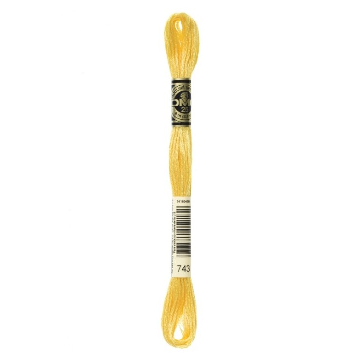 Fil Mouliné DMC Gold Concept 8M Col. 743 Broderie et Point de Croix