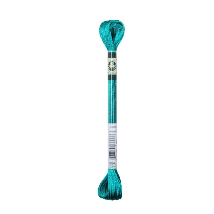 Fil Mouliné DMC Col. S943 Gamme Satin Broderie et Point de Croix