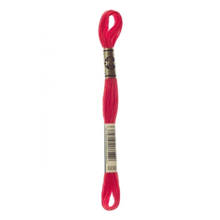 Fil Mouliné DMC Gold Concept 8M Col. 606 Broderie et Point de Croix