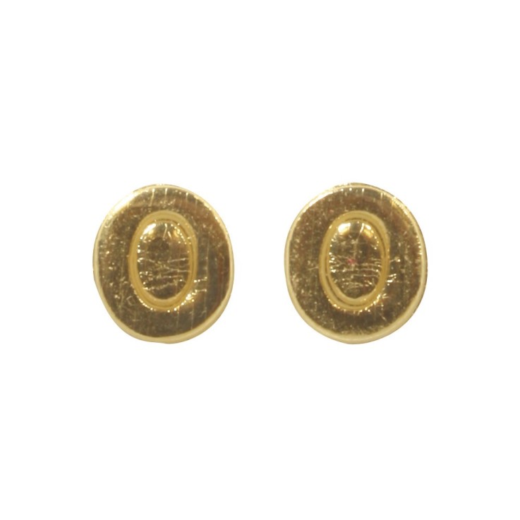 Lettres en cire - O - , or, 9mm, 2 pces
