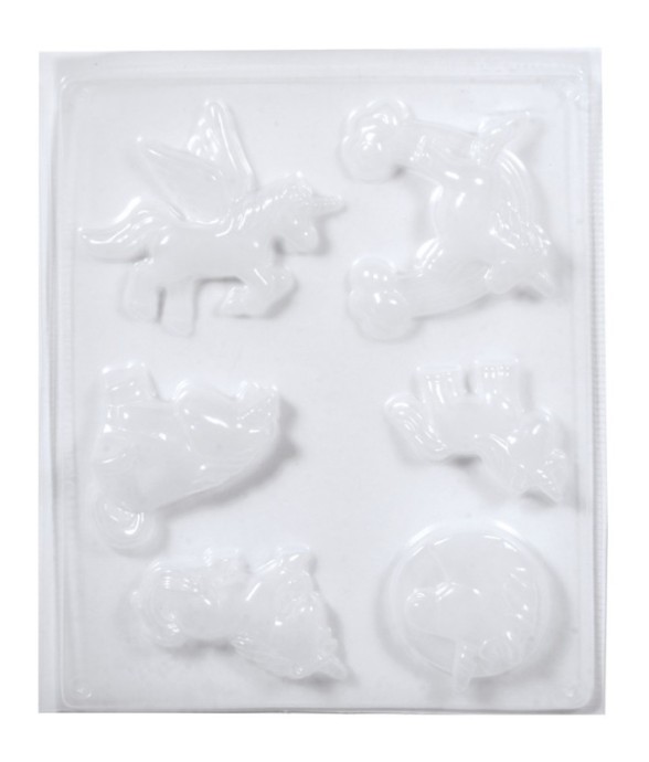 Moule: Unicornes, 6motifs...