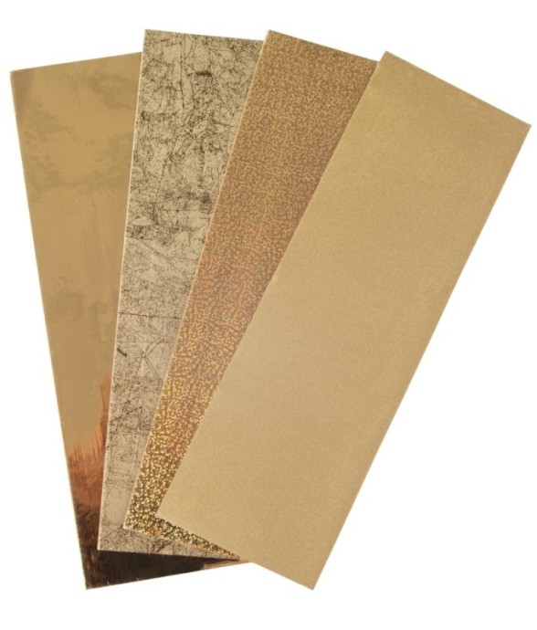 Feuille de cire Tons d'or,...