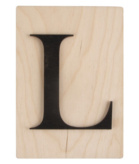 Lettre en bois L, FSC Mixed...