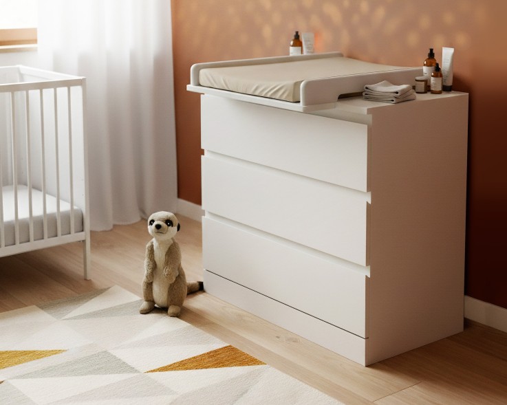Plan à langer universel 50 cm KIRA pour commode bébé