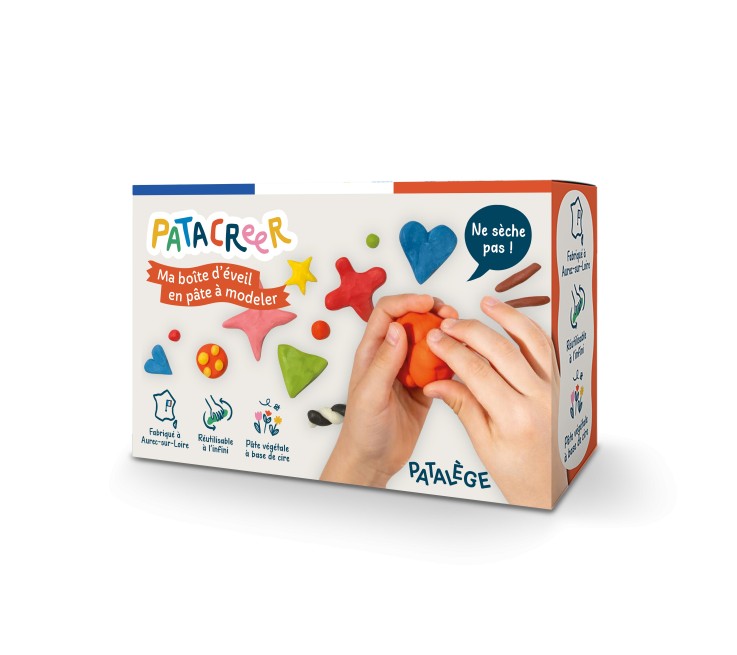 Boite Mon atelier d'éveil de 9 couleurs de Pâte à Modeler qui ne sèche pas