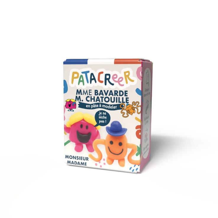 Kit à fabriquer MmeBAVARDE & MrCHATOUILLE en pâte à modeler