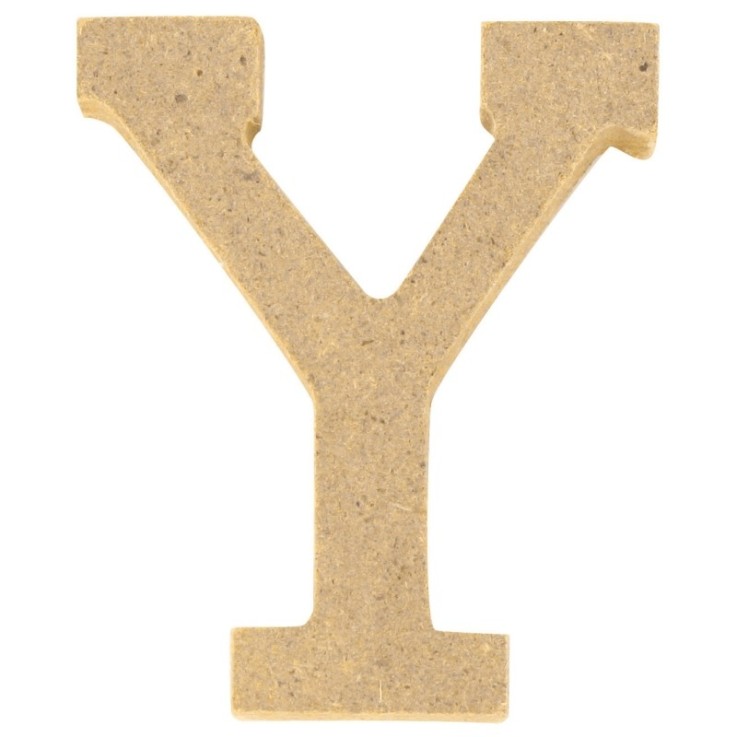 Lettre en bois MDF 5 x 1,2 cm Alphabet lettre Y