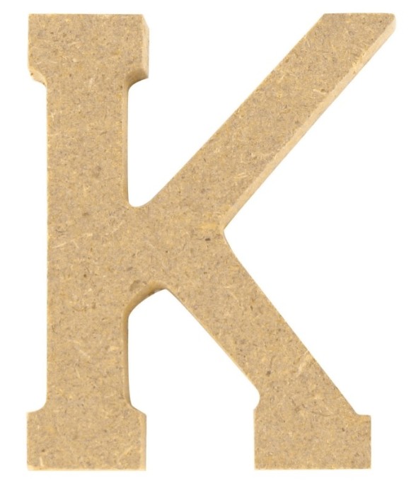 Lettre en bois MDF 5 x 1,2...