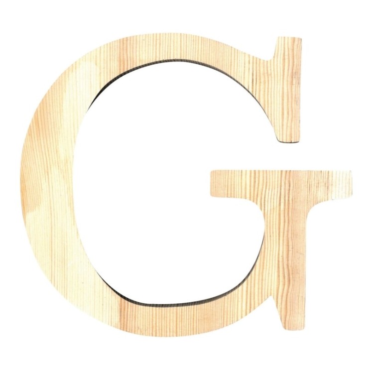 LETTRE G - 19 CM - BOIS