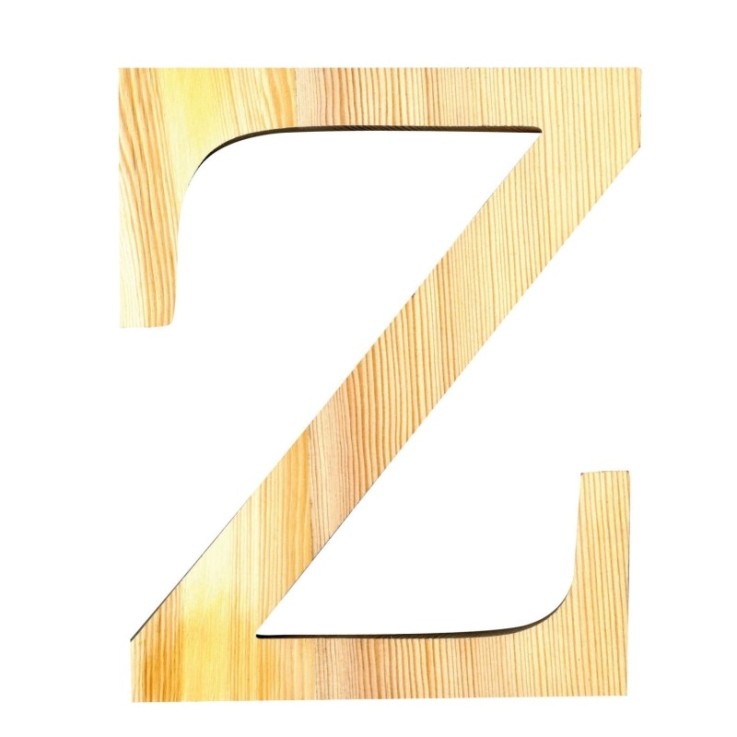 LETTRE Z - 11.5 CM - BOIS