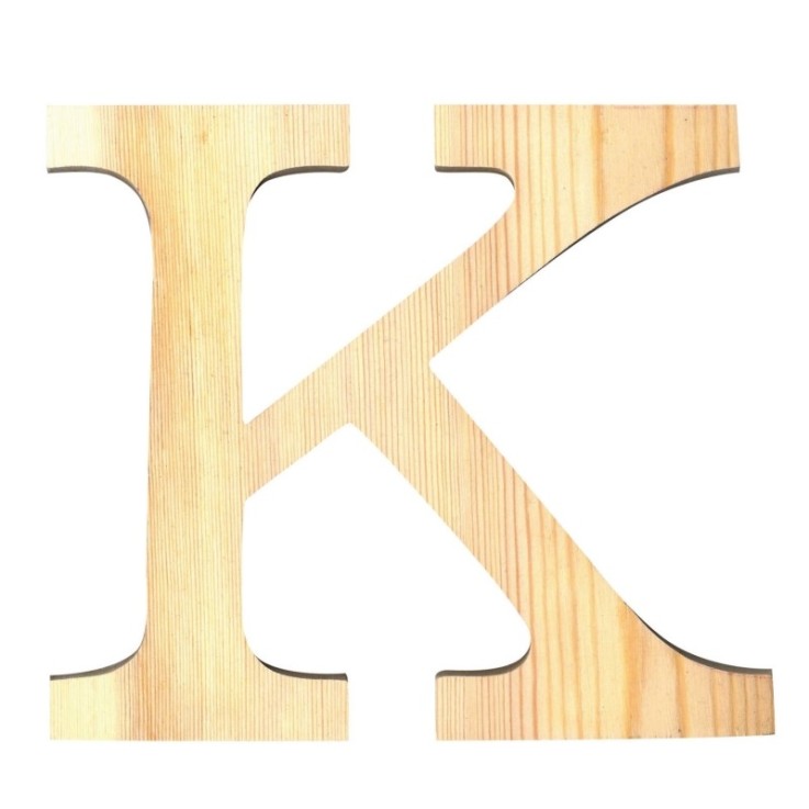 LETTRE K - 11.5 CM - BOIS