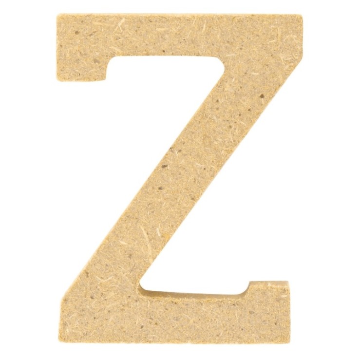 Lettre en bois MDF 5 x 1,2 cm Alphabet lettre Z