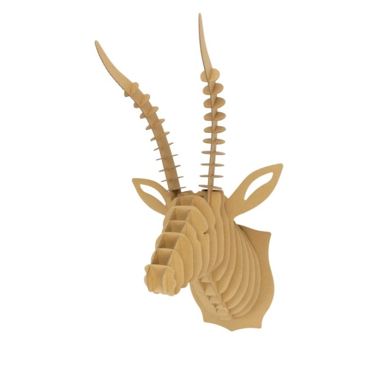 Maquette en carton Trophée Antilope 52 x 27 x 30 cm