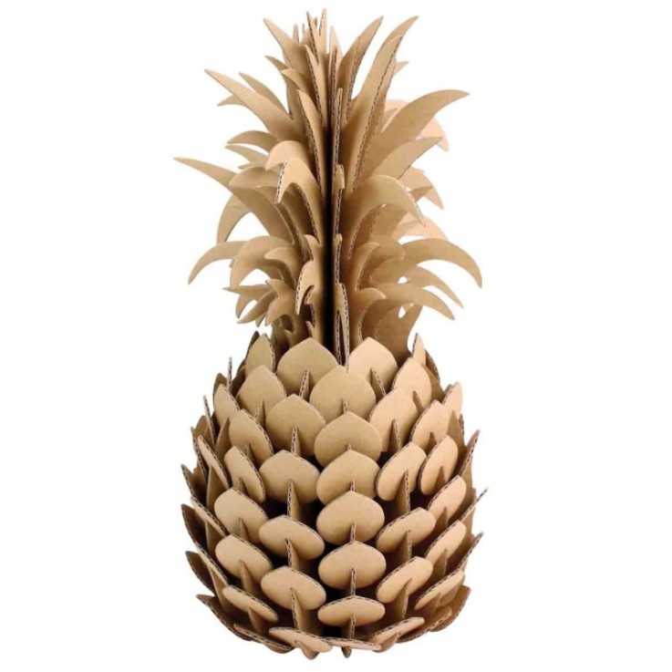 Maquette en carton à assembler Ananas 14 x 28 cm