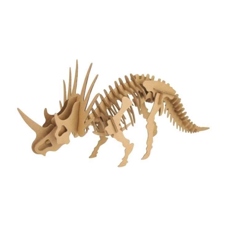 Maquette Dinosaure Tricératops en carton 35 x 15 x 11 cm