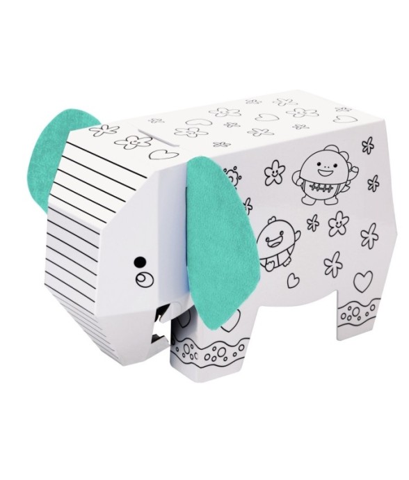 Eléphant en carton à monter...