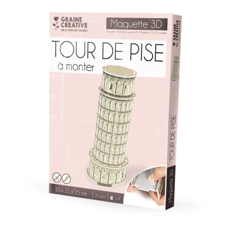 PUZZLE MAQUETTE TOUR DE PISE