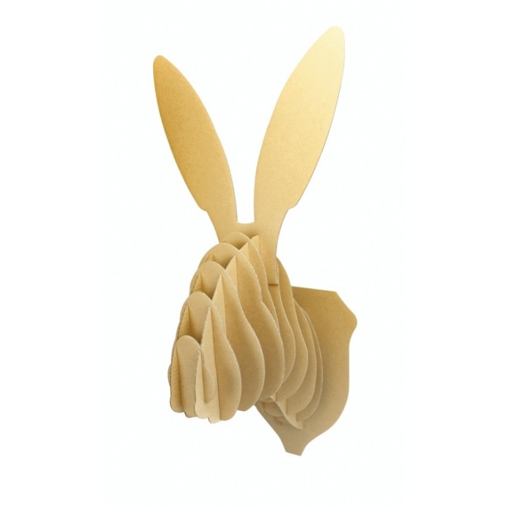 Maquette en carton Trophée Lapin 23,5 x 50 x 22cm