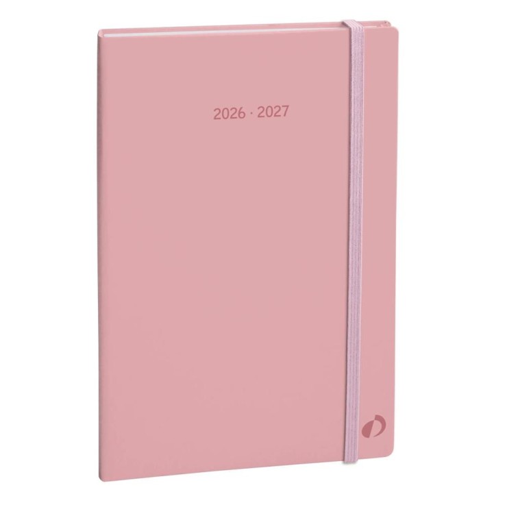 Agenda 16 mois 2026-2027 - Plan Week - Semainier Planning - Pastel Rose clair - 16x24cm