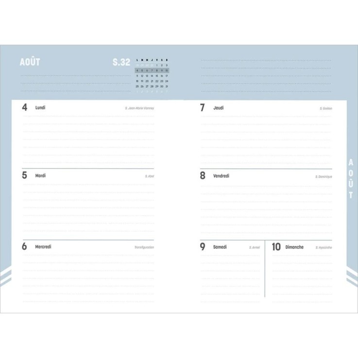 Agenda scolaire 2026-2027 - Hebdocolor 21 - Semainier Horizontal - Canopy Multicolore - 15x21cm